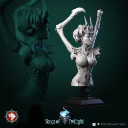 Spider Goddess Lerath bust pre-supported