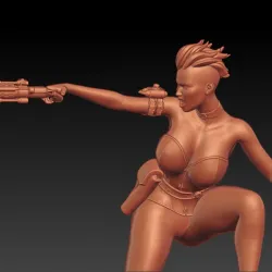 STEAMPUNK GIRL- CHAUNCEY - MINIATURE 32 AND 75 MM SCALE
