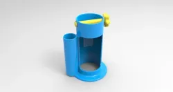 toothpaste squeezer w toothbrush holder