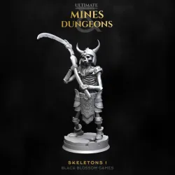 TT01M002 Skeleton Monsters (Single File) :: Black Blossom Games