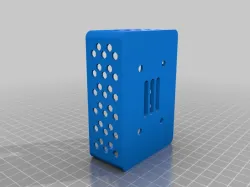 Wall support for a Raspberry Pi 3 Model B+ standard case