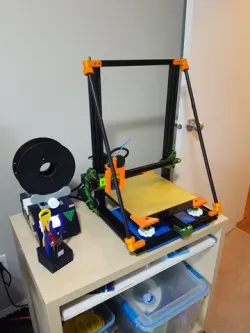 Z Axis Braces Ver 2.0 - Minimal Hardware and Tools Required - Tevo Tornado, Creality CR-10