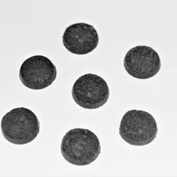 3D Printable 25mm Round Bases 10 Pack | STL Files 25x25mm | Battlefield