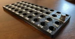 40 pc 1/4" Drive Stubby Bit Socket Set BLPBSS40 Holder