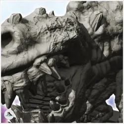 Alien dinosaur creature with sharp fangs (5) - SF SciFi wars future apocalypse post-apo wargaming wargame