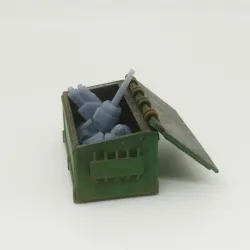 Articulated Dumpster for Resin