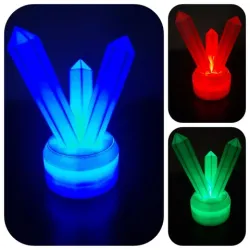 Battery powered LED base for Multicolored Lamp