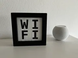 Customizable WIFI QR-Code Display