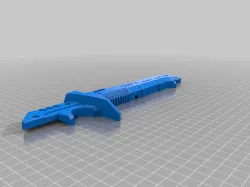 Cyberpunk katana based on Livius Rejman design