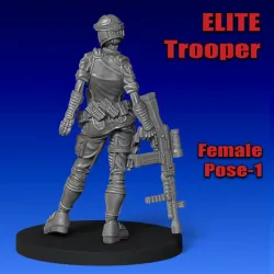 Elite 'Cartoon' Trooper, Female Pose 1