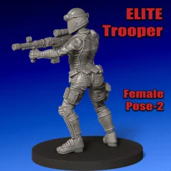 Elite 'Cartoon' Trooper, Female Pose 2