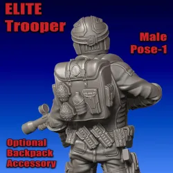 Elite 'Cartoon' Trooper, Male Pose 1