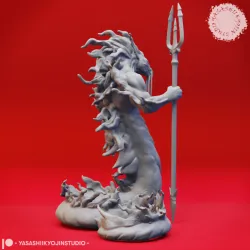 Flame Salamander Guard - Tabletop Miniature (Pre-Supported)