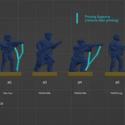 French Resistance Fighters WW2  20mm Scale