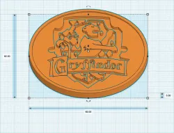 HarryPotter Coaster Gryffindor