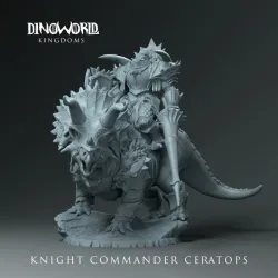 Knight commander Ceratops mounted