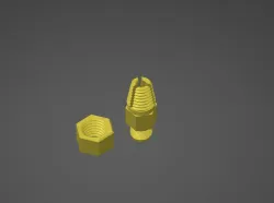 M10 Extruder fitting with compression nut