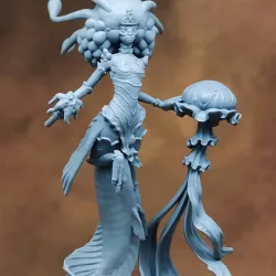 Mermaid Caster - Melusine, Lemurian Jellyfish Mage (Pre-Supported)