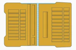 Milwaukee Packout insert for 1/4" Sidchrome socket set.