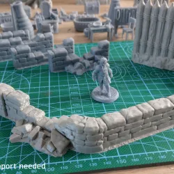 Modular low wall