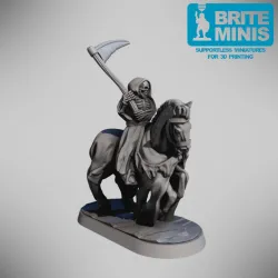 Mounted Grim Reaper! Supportless & Easy to print - for FDM and resin
