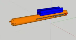 Nerf master-key, rubber band powered. n-stike compatible