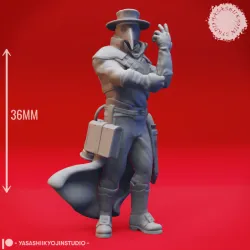 Plague Doctor Artificer - Tabletop Miniature (Pre-Supported)