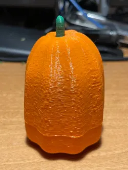 Pumpkin middle finger as stem