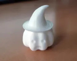 Pumpkin with hat for halloween