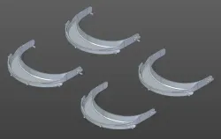 RC3 Compatible Face Shield for 0.8mm Nozzle - Closed Top