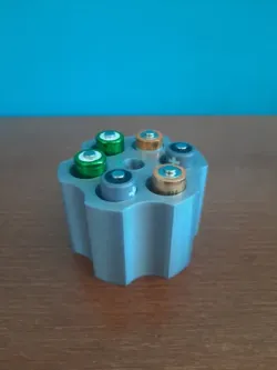 Revolver Drum Battery Organizer
