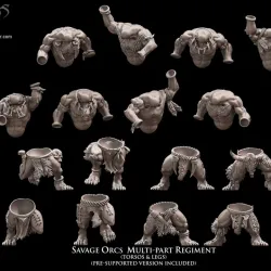 Savage Orcs multi-part regiment