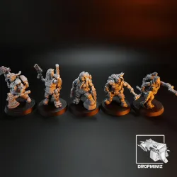 Sci-Fi Dwarf Girl Commandos