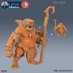 Shark Folk Brute Set / Underwater Predator / Fish Tribe / Sea Warrior / Water Beast / Ocean Encounter