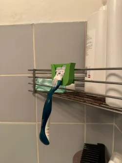 Shaver Holder for shower shelf