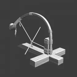 Simple medieval catapult model