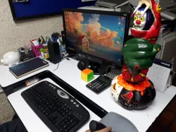 Spooky pumpkin lamp