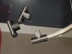 Tee connector for 1/4 inch tubing hose