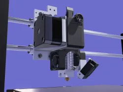 Titan extruder , V6 mount for  i3 wanaho duplicator /  monoprice maker select stepper motor 34mm or more