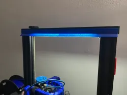 V-Slot Gantry Lightbar Shade for Ender 3 v2 and Variants