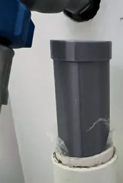 Water Pipe extension with lid for washing machine