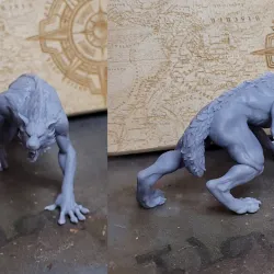 werewolf walking pose