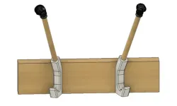 Winter gear combo (hook and glove dryer)