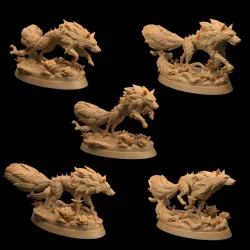 Wolfthorns | PRESUPPORTED | The Fae Petal Courts | Copperlock's Zoo
