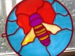 Bee Stained Glass