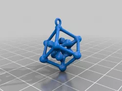 Diamond Lattice Pendant