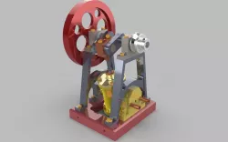 DOUBLE ACTING OSCILLATING STEAM ENGINE
