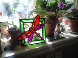 Dragonfly Stained Glass