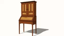 Drop front desk