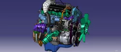 engine model in CATIA